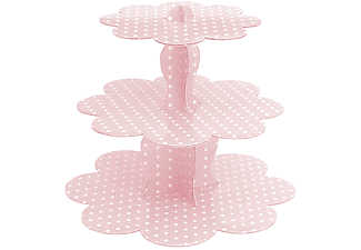 ROLL-UP Puantiyeli Cupcake Standı Pembe TM-KGT-0152