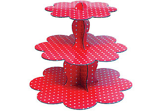 ROLL-UP Puantiyeli Cupcake Standı Kırmızı TM-KGT-0150