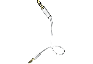 INAKUSTIK Star MP3 Audio 3.5 Jack-3.5 Jack Kábel, 0,5 m, fehér (003101005)