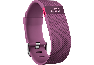 FITBIT Charge HR pulzusmérő + fitnesz karpánt, lila, S méret (FB405PMS-EU)