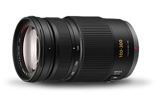 PANASONIC H FS100300E 100-300 mm F/4  Mega OIS Değiştirilebilir Lens Siyah