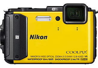 NIKON Coolpix AW130 sárga digitális fényképezőgép