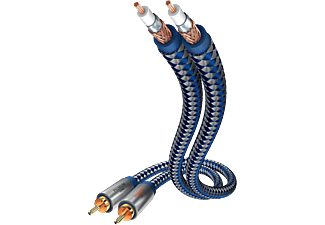 INAKUSTIK Premium Audio Kábel, 2*RCA-2*RCA, 0,75 m (00404007)