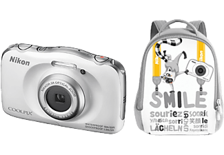 NIKON Coolpix S33 hátizsák KIT fehér