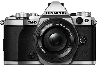 OLYMPUS OM-D E-M5II ezüst + Pancake EZ-M1442 fekete Kit