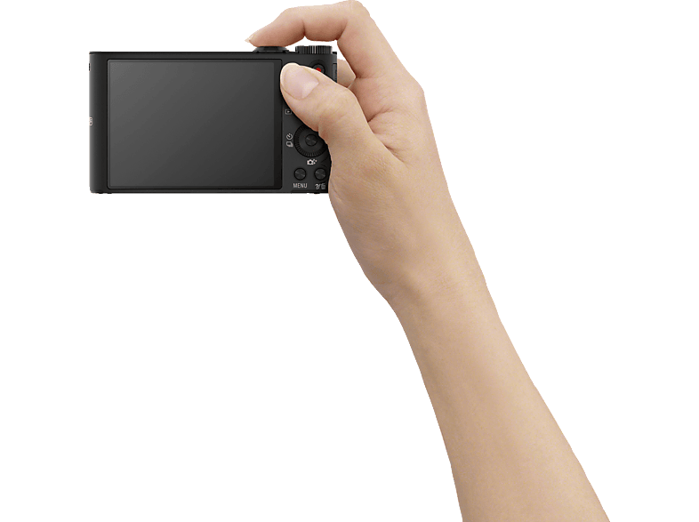SONY Cyber-shot DSC-WX350 Digitalkamera, 18.2 Megapixel, 20x opt. Zoom, Schwarz