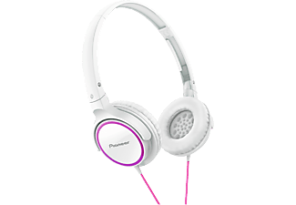 PIONEER SE-MJ512-PW fejhallgató, pink-fehér