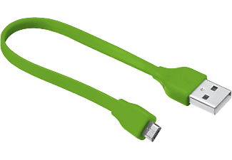 TRUST Flat micro-USB zöld töltő/adatkábel 20cm (20142)
