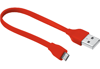 TRUST Flat micro-USB piros töltő/adatkábel 20cm (20141)