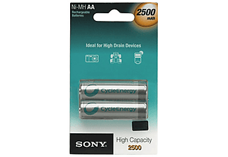 SONY NHAAB2E AA 2500 mAh İkili Şarjlı Pil