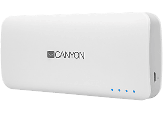 CANYON Power Bank 10000 mAh fehér (CNE-CPB100W)