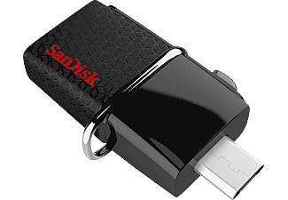 SANDISK Ultra Dual 16GB USB Bellek Siyah