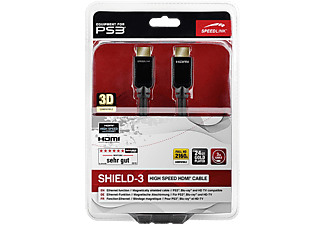 SPEED LINK PlayStation 3 SHIELD-3 High Speed HDMI kábel, Ethernet, 3 m
