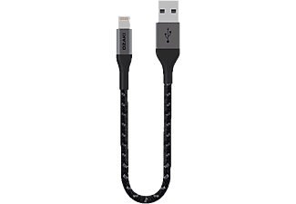 OZAKI Textil USB Lightning töltőkábel textil 10cm (OT221ABK)