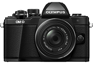 OLYMPUS OM-D E-M10 Mark II fekete + EZ-M1442 II R fekete Kit