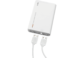 SBS 7200 mAh 2 USB Çıkışlı Taşınabilir Şarj Cihazı Beyaz