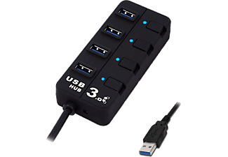 S-LINK SL-U307B 4 Port USB 3.0 Siyah USB Hub