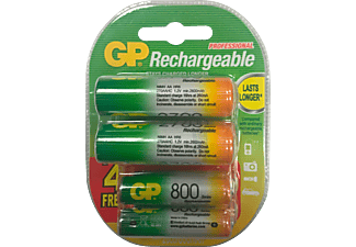 GP 80AAHCMTN 2UEC8 4x2700 mAh AA + 4x800 mAh AAA Size Ni-Mh Pil 4+4 Blister