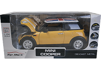 DIE CAST KZL TOP201 Mini Cooper Metal Çek Bırak Araba Sarı