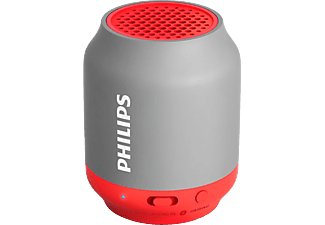 PHILIPS BT50G/00 Taşınabilir Kablosuz Hoparlör Gri/Kırmızı