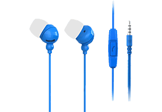 MAXELL 303761.00.CN PLUGZ + MIC mikrofonos fülhallgató, kék