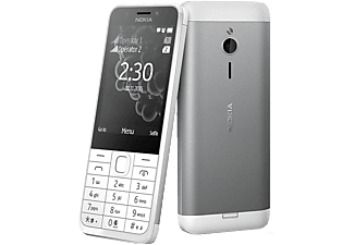 NOKIA 230 DS silver nyomógombos kártyafüggetlen mobiltelefon