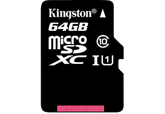 KINGSTON 64GB micro SD Class 10 45 Mbps Adaptörlü Hafıza Kartı SDC10G2/64GB