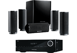 HARMAN KARDON AVR 161S AV Alıcısı + HKTS 16 BQ Ev Sinema Ses Sistemi Siyah