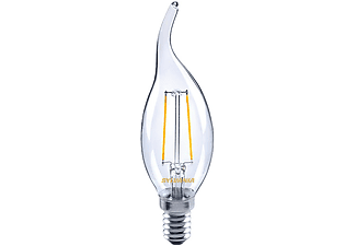 SYLVANIA TOLEDO Retro LED gyertya 2,5W E14 250LM hajlított átlátszó