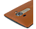 LG G4 Gerçek Deri Yedek Arka Kapak Kahverengi
