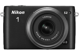 NIKON 1 S2 11-27.5 mm Lens Kit Aynasız Sistem Fotoğraf Makinesi Siyah