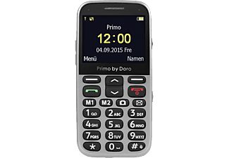 DORO Primo 366 ezüst nyomógombos kártyafüggetlen mobiltelefon