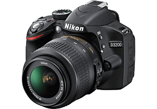 NIKON D3200 18-55 mm VR II + 55-200 mm VR II Kit Lens Dijital SLR Fotoğraf Makinesi