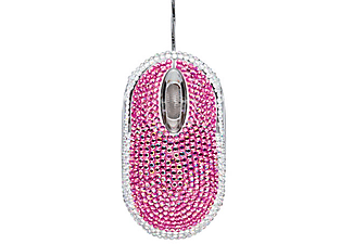 TRUST 20185 Bling Taşlı Pembe Mouse