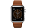 APPLE Watch - 42 mm-es, rozsdamentes acél tok barna szíjjal, klasszikus csattal  (mmft2hc/a)