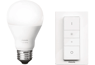 PHILIPS HUE 9,5W E27 fehér hangulatizzó 1db + fényerőszabályozó