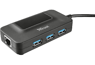 TRUST 20789 Oila 3 Port Usb 3.0 Hub Network Port