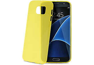 CELLY Galaxy S7 Edge-hez, sárga ultravékony szilikon hátlap