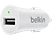 BELKIN Mixit Up autós töltő, fehér, USB, 1 aljzat, 2,4A