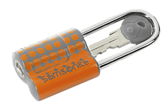SAMSONITE U23 76101 Bőrönd lakat kulccsal, narancssárga, pöttyös