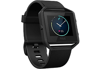 FITBIT Blaze okos fitnesz óra, metálfekete - fekete szíj, S méret (FB502GMBKS-EU)