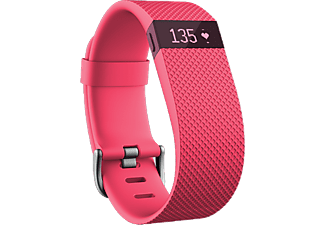 FITBIT Charge HR pulzusmérő + fitnesz karpánt, pink, L méret (FB405PKL-EU)