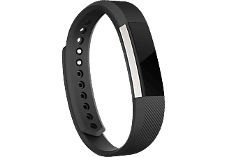 FITBIT Alta fitnesz karpánt, ezüst tok - fekete szíj, XL méret (FB406BKXL-EU)