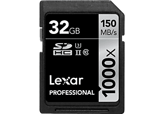 LEXAR 32GB 1000x Professional SDHC UHS2