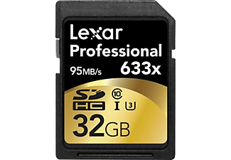 LEXAR 32GB Professional 633x SDHC™ UHS-I, 95MB/s okuma 20MB/s yazma C10 V10 U1 Hafıza Kartı