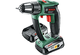 BOSCH PSR 18 LI-2 Ergonomic lítium-ion akkus fúrócsavarozó, 2,5Ah,2 akkuval, kofferben