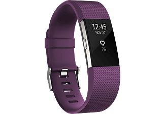 FITBIT Charge 2 aktivitásmérő szilva-ezüst "L" méret