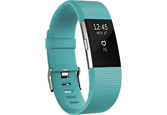 FITBIT Charge 2 aktivitásmérő zöldeskék-ezüst "S" méret