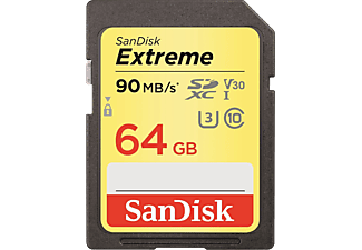 SANDISK Extreme SDXC 64GB UHS-I U3 kártya (173356) (SDSDXVE-064G-GNCIN)