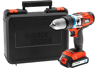 BLACK+DECKER EGBHP188K-QW Li-Ion 2 sebességes Ütvefúró/csavarozó, kofferben, 18V